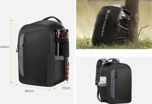 Plecak Kf Plecak Fotograficzny Foto na Aparat Lustrzankę DSLR Kamerę Drona / 22L / K&F / KF13.158 11