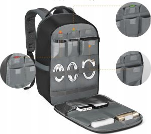 Plecak Kf Plecak Fotograficzny Foto na Aparat Lustrzankę DSLR Kamerę Drona / 22L / K&F / KF13.158 6