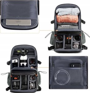 Plecak Kf fotograficzny KF13.107 32l szary 6