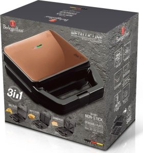 Grill elektryczny Berlinger Haus GRILL ELEKTRYCZNY OPIEKACZ GOFROWNICA 3w1 BERLINGER HAUS BH-9461 6