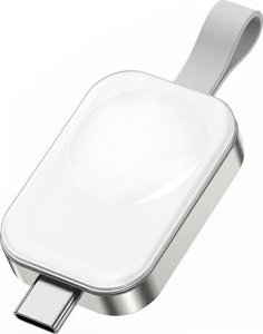 4smarts 4smarts Bezprzewodowa ładowarka do Apple  Watch z wejśćiem USB-C white/biała 541225 1