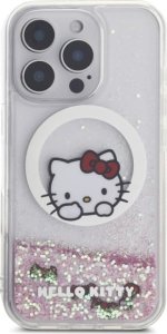 HelloKitty Hello Kitty HKHMP16LLSWKH iPhone 16 Pro   6.3" biały/white hardcase Liquid Glitter Sweet Kitty Bows MagSafe 3