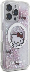 HelloKitty Hello Kitty HKHMP16LLSWKH iPhone 16 Pro   6.3" biały/white hardcase Liquid Glitter Sweet Kitty Bows MagSafe 4