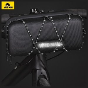 WildMan WILDMAN Etui/uchwyt rowerowy GD8 sakwa na kierownicę zielone/green 6