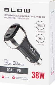 Ładowarka Blow 75-777# Ładowarka samochodowa gn.usb+usb-c 38w g38a 5