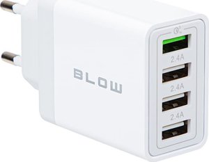 Ładowarka Blow 76-026# Ładowarka sieciowa gniazdo usbx3 + usb qc 30w 1