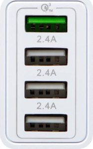 Ładowarka Blow 76-026# Ładowarka sieciowa gniazdo usbx3 + usb qc 30w 3