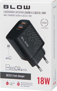 Ładowarka Blow 76-024# Ładowarka sieciowa gniazdo usbx2 qc 36w 4