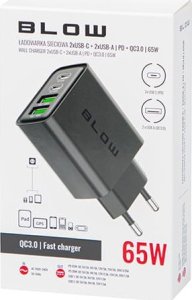Ładowarka Blow 76-023# Ładowarka sieciowa gniazdo usbx2 + usb-c qc+pd 65w 4