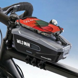 WildMan WILDMAN Etui/uchwyt na rower FK6 sakwa na ramę szaro-czarna/grey-black 7