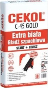 Cekol Gładź szpachlowa Cekol C-45 extra biała 1 kg 1