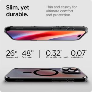 Spigen Etui Spigen Ultra Hybrid T Mag MagSafe Apple iPhone 16 Pro Frost Black 13