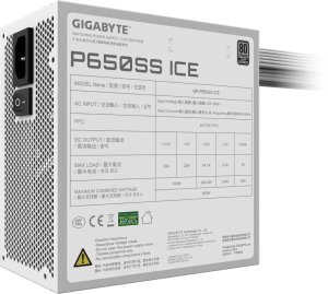 Zasilacz Gigabyte P650SS ICE 650W ATX 3.0 (GP-P650SS ICE) 4