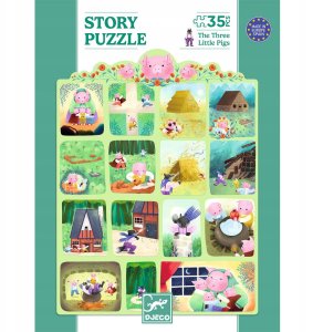 Djeco Dėlionė - Istorija - Trys paršiukai (35 vnt.) 3