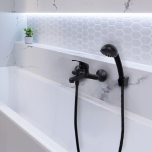 Bateria umywalkowa YokaHome Czarny zestaw bateria umywalkowa wannowa słuchawka - Yoka 3