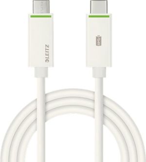 Kabel USB Leitz USB-C, 3.1, 1m, biały (633400010 1