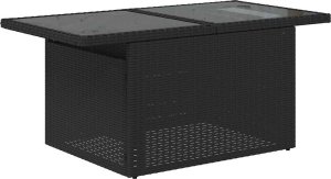 vidaXL 7-cz. zestaw wypoczynkowy do ogrodu, z poduszkami, czarny 7