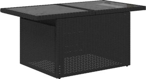 vidaXL 7-cz. zestaw wypoczynkowy do ogrodu, z poduszkami, czarny 7