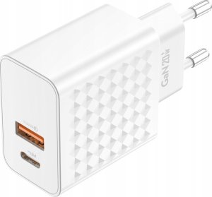 Ładowarka Foneng Ładowarka sieciowa Foneng EU42 USB-C+USB-A 20W (biała) 1