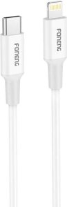 Kabel USB Foneng Kabel USB-C do Lightning Foneng X106 PD27W, 1,2m (biały) 1