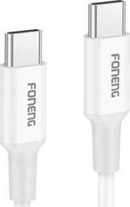 Kabel USB Foneng Kabel USB-C do USB-C Foneng X106 60W, 1,2m (biały) 1