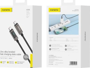 Kabel USB Foneng Kabel USB-C do USB-C Foneng XS05 100W (czarny) 2