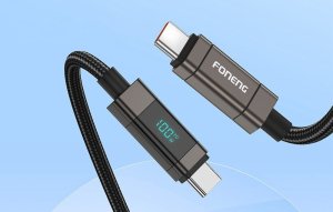 Kabel USB Foneng Kabel USB-C do USB-C Foneng XS05 100W (czarny) 3