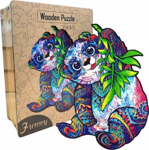 Funny Drewniane Puzzle Edukacyjne A3 Kolorowa Koala Dzieci I Dorośli 240El Duże 1