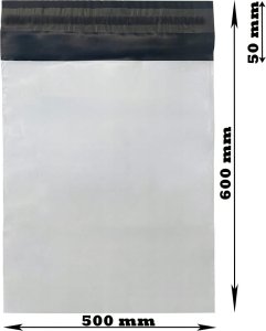 Pako Foliopaki Kurierskie Białe XL 500x600mm - 500 szt. 10