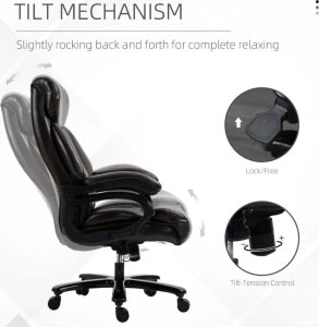 Krzesło biurowe Pako Fotel Biurowy Obciążenie do 180 kg Brązowy PAKO 921-503BN 2