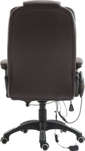 Krzesło biurowe Pako Fotel biurowy z masażem brązowy 6