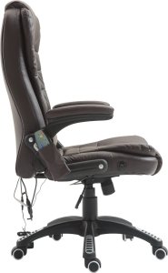 Krzesło biurowe Pako Fotel biurowy z masażem brązowy 7