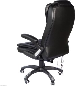 Krzesło biurowe Pako Fotel biurowy z masażem czarny 17