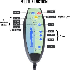 Krzesło biurowe Pako Fotel biurowy z masażem czarny 23