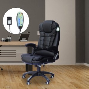 Krzesło biurowe Pako Fotel biurowy z masażem czarny 4