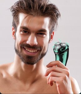 Golarka GOLARKA MĘSKA MASZYNKA DO GOLENIA TWARZY BRODY ELEKTRYCZNA BEZPRZEWODOWA 2