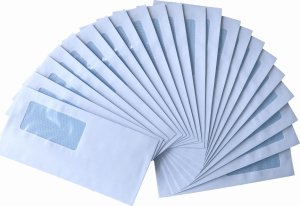 Pako Koperta DL biała SK samoklejąca 110x220 mm - okienko 90x45 mm - 100 szt. 2