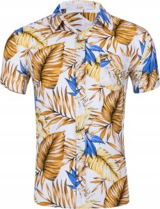 Island Vibes Koszula Hawajska Męska Na Lato Wakacje Przewiewna Bawełna Island Vibes R.l 1