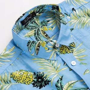 Island Vibes Koszula Hawajska Męska Na Lato Wakacje Przewiewna Bawełna Island Vibes R.l 3