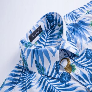 Island Vibes Koszula Hawajska Męska Na Lato Wakacje Przewiewna Bawełna Island Vibes R.xl 3