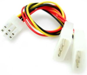 KABEL ZASILAJĄCY DO VGA - PCI-E 2x4 PIN-->6 PIN 1