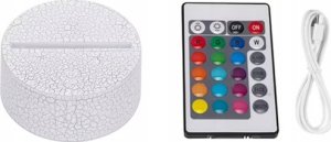 Compliment Lampka Nocna Biurkowa Dla Dzieci Minecraft Creeper 3D Led Rgb + Pilot 5