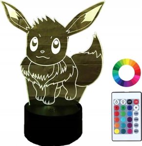 Compliment Lampka Nocna Dla Dzieci Eevee Pokemon Go 3D Led 1