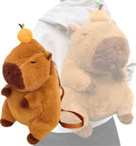 Plecak Pluszowy Plecaczek Kapibara Do Szkoły Przedszkola Capybara 35 Cm 1