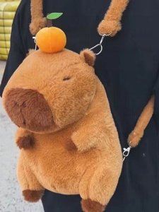 Plecak Pluszowy Plecaczek Kapibara Do Szkoły Przedszkola Capybara 35 Cm 5