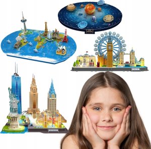 Plush Puzzle 3D Układ Słoneczny Planety Edukacyjne Premium Dzieci Dorośli 106 El. 7
