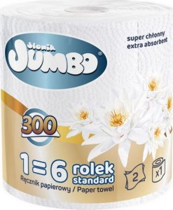 Jumbo Ręcznik papierowy 1R SŁONIK JUMBO MAXI 300 list 2W - 30 szt. 2