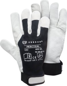 Tekson Rękawice Ochronne Tekson Practical 1252 Skóra Kozia Z Rzepem - 12 Par (8 - M) 7