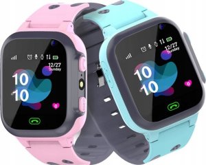 SMARTWATCH DLA DZIECI ZEGAREK SIM LBS LED POLSKI ZEGAREK DZIECKA NIEBIESKI 14