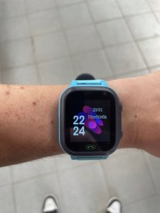 SMARTWATCH DLA DZIECI ZEGAREK SIM LBS LED POLSKI ZEGAREK DZIECKA NIEBIESKI 3